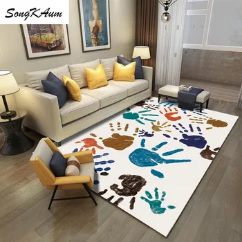 

SongKAum Creative doodle Large Carpets European simple Non-slip Tatami customizable Mats Bedroom Home Lving Room Rug