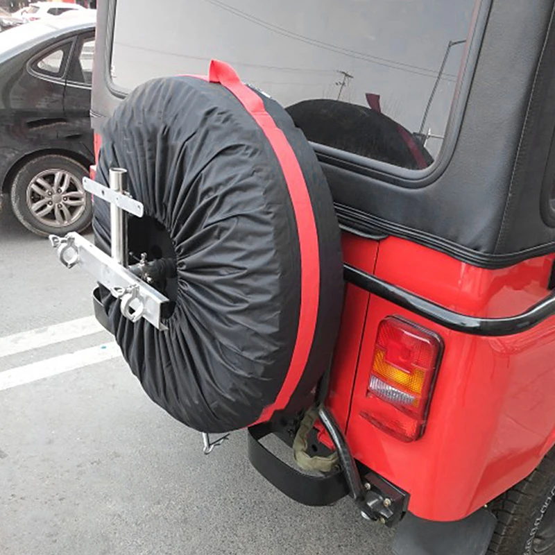 Чехол для запасного колеса из полиэстера для зимних и летних автомобильных шин, сумка для хранения автомобильных аксессуаров, защита колес автомобиля