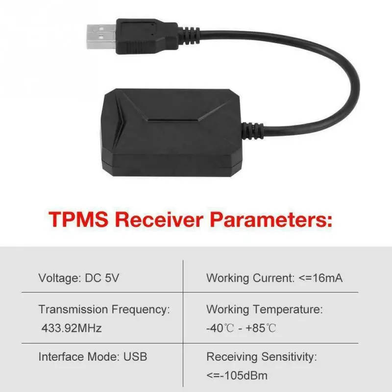 USB TPMS легко установить инструмент в режиме реального времени дисплей Сенсор Автоматическая сигнализация универсальный для Android цифровой модуль контроля давления в шинах