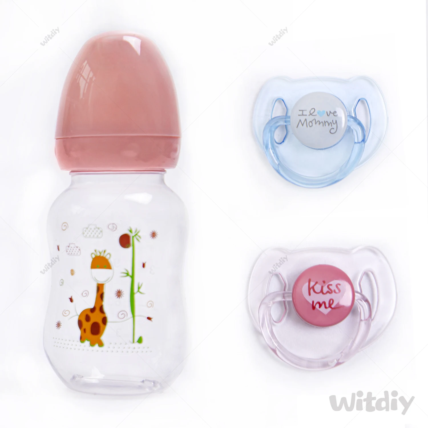 Witdiy Baby bottle nipple Rebirth doll accessories