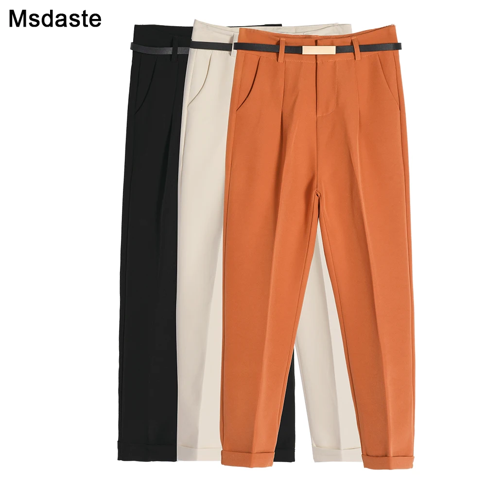 Harem Pants Women 2019 Autumn Spring Formal High Waist Office Lady Pencil Trousers Casual Slim Work Ankle-Length Women's Pants Harem Pants Women 2019 Autumn Spring Formal High Waist Office Lady Pencil Trousers Casual Slim Work Ankle-Length Women's Pants