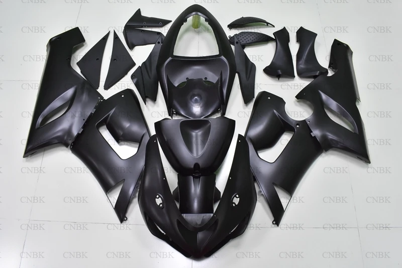 Обтекатели для 636 ZX 6r 06 Ninja 05 2005 2006 матовый черный|Полные комплекты обтекателей| |