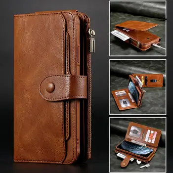 

For iphone 11 Pro Max Wallet Case Leather Card Holders Case For iphone 11 Pro Cover XS Max XR 6 7 8 6S Plus 7 Plus 8Plus Funda