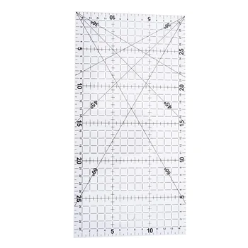 

1pcs Transparent Patchwork Acrylic Material Ruler School Ruler Scale Tools Supplies 15*30cm