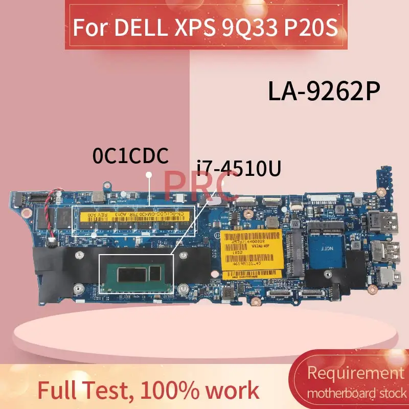 CN 0C1CDC для DELL XPS 9Q33 P20S I7 4510U 8 Гб материнская плата ноутбука VAZA0 LA 9262P SR1EB DDR3