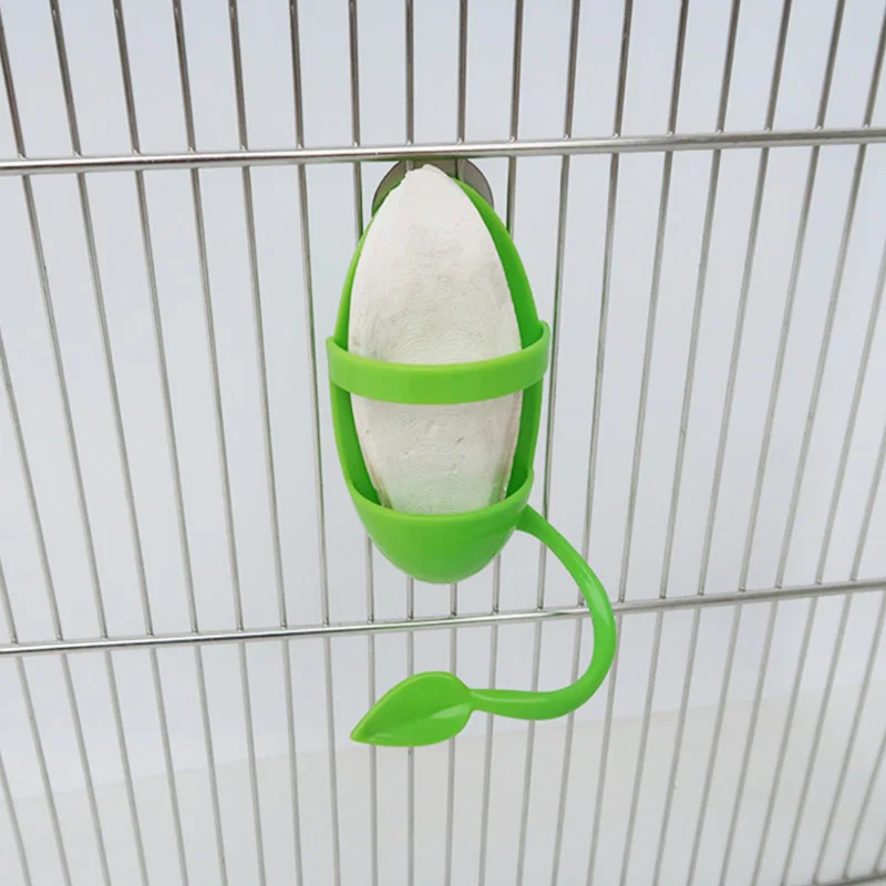 Parrot Food Feeder Fun Bird Cage Feeder Parrot Feeding Toy Plastic Pet Feeding Supplies Toy Plastic Bird Stand