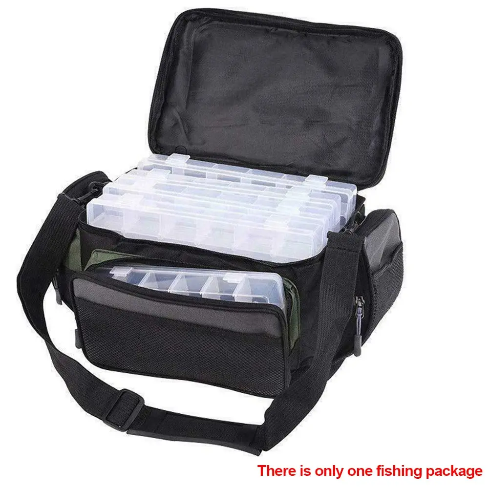 Camera Holdall Messenger Pack Reel Oxford Lure Fishing Tackle Pouch Shoulder Bag Storage Outdoor Rod Zipper Large Capacity