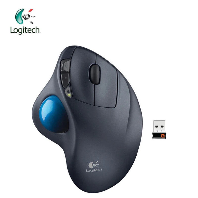 US $50.88 Logitech M570 Mouse With 24g Wireless Optical Trackball Ergonomic Mouse Gamer Support Official Test For Windos 1087 Mac Os
