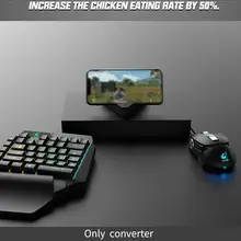 Для Pubg G5 клавиатура мышь конвертер ABS легко управляемые аксессуары геймпад контроллер Plug And Play черный ПК адаптер Bluetooth