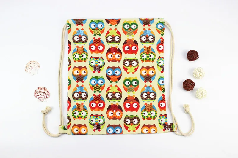 CellDeal холщовые сумки с принтом Совы высокого качества Женская Большая