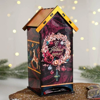 

Tea house "Happy New Year" 19.3х15х6х8.6 cm 5076567