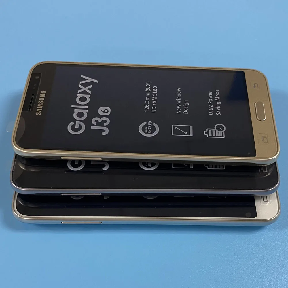 J320 разблокированный оригинальный Samsung Galaxy J3 (2016) 8 Гб LTE Android четырехъядерный