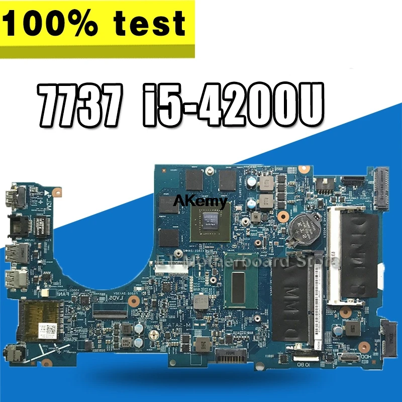 CN-02D5TK 2D5TK для Dell Inspiron 7737 Материнская плата ноутбука DOH70 12309-1 ПРБ F53D4 REV A00 I5-4200U материнская плата протестирована