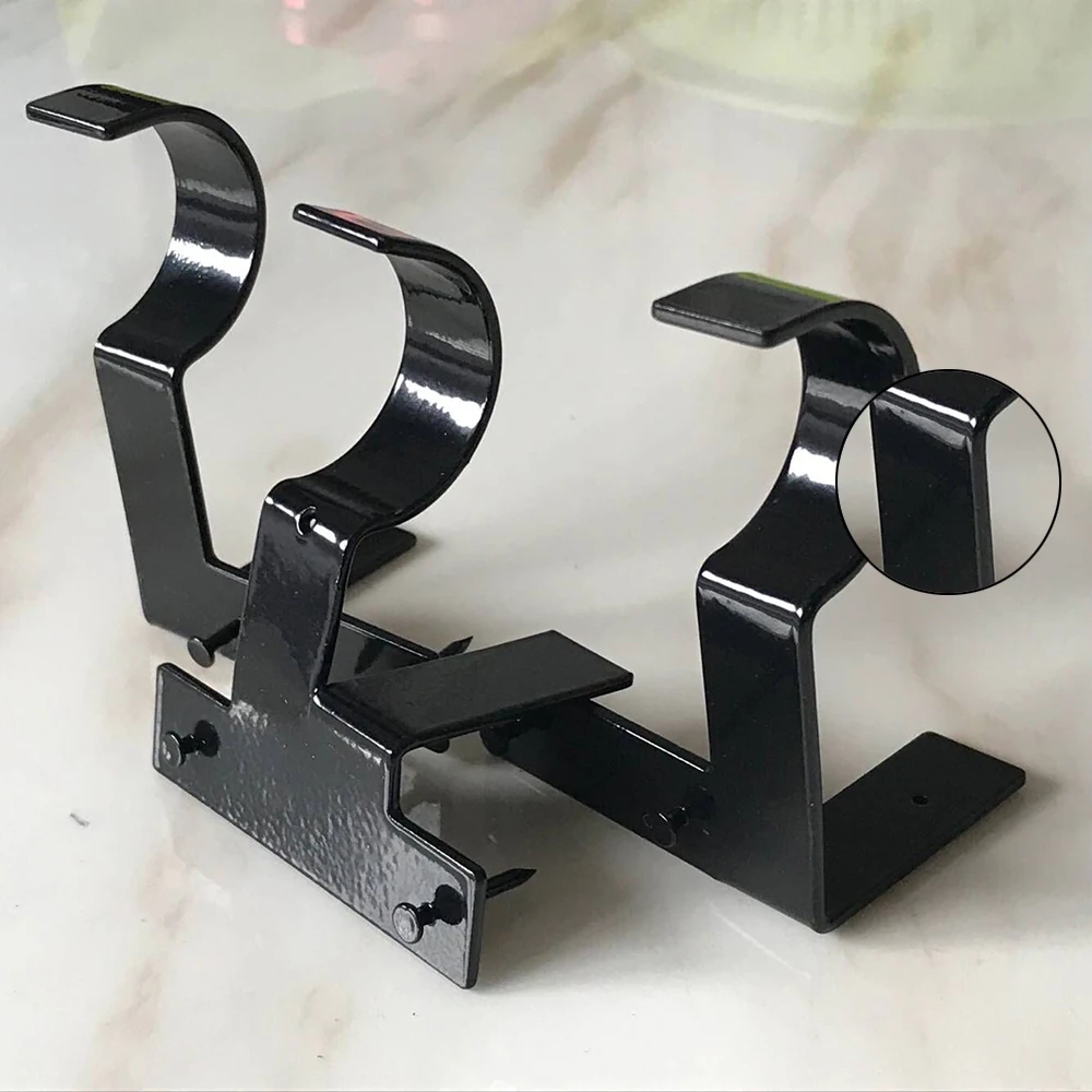 

Single Hang Curtain Rod Holders Bracket Into Window Frame Curtain Rod Bracket US
