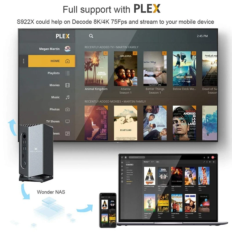 ABKT-A95 Max Plus Smart tv Box 4G 64GB Android 9,0 tv Box S922X 2,4G& 5G Dual WiFi BT4.2 1000M медиаплеер Top Smart tv Box