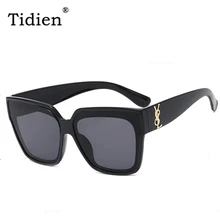 Tidien, модные женские солнцезащитные очки,, классические, цветные, брендовые, дизайнерские, квадратные, солнцезащитные очки для женщин, UV400, прозрачные, высокое качество, 5104