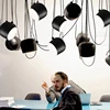 Modern Iron Drum LED Pendant Lights Living Room Decor Lighting Kitchen Diningroom Decor Industrial Office Hanging Light Fixtures 1
