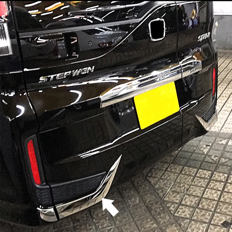 Stainless Steel 4PCS Chrome ABS Rear Reflector Garnish Trim Accessories Car Styling Cover for Honda STEPWGN RP1/4 2015