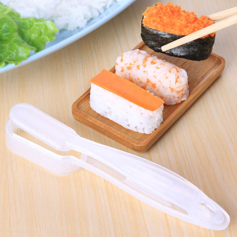 

DIY Sushi Mould With Onigiri Handle Maker Rice Ball Bento Press Mould Tool Kitchen Practical Tools