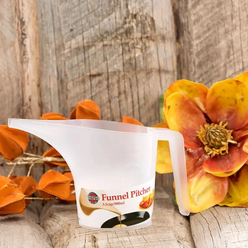 1000ML-Tip-Mouth-Plastic-Measuring-Jug-Cup-Graduated-Large-Capacity-Measuring-Cup-Long-Spout-Funnel-Pitcher.jpg 1000 Ml Hegyi Szájú Műanyag Mérő Kancsó Csésze Fokozatos Kapacitás Mérése Hosszú Kifolyó Tölcsér Konyhai Pékség Szerszámok - Image 4