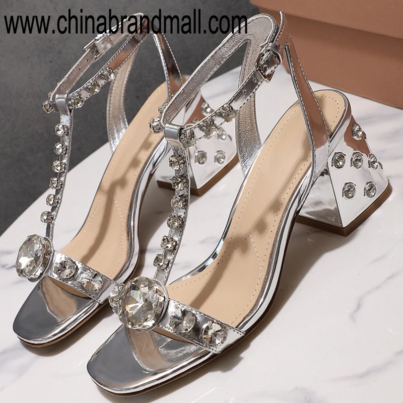 

Popular Sandals For Womans High Quality Sandals 2019 Summer Beach Rhinestone Sandals Women Summer Style