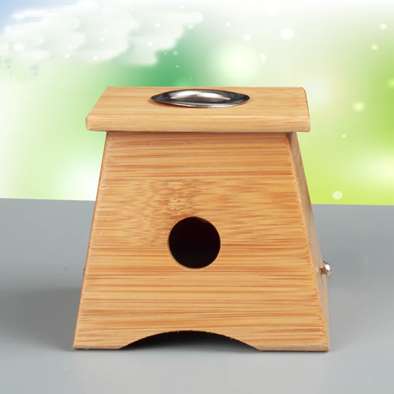 Бамбуковый Moxa Moxibustion Box массажные ролики держатель Акупунктура Релаксация шеи