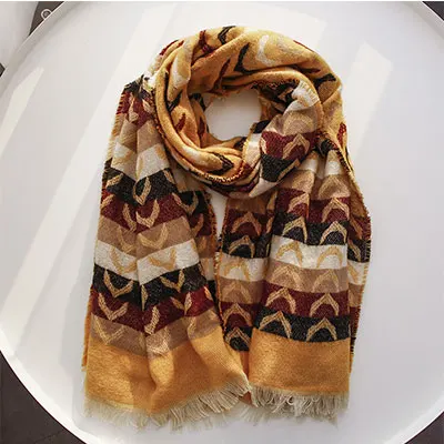 Новинка, длинный зимний кашемировый шарф, Женская шаль, шаль, платок для женщин, пашмины, палантины, шерсть, хиджаб, теплое Клетчатое одеяло, бандана, пончо - Цвет: Светло-фиолетовый