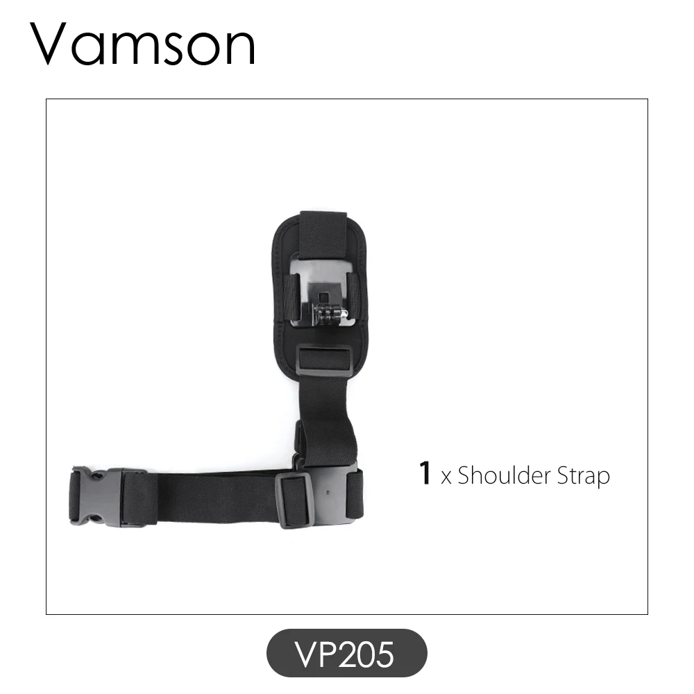 Vamson для GoPro аксессуары плечевой нагрудный ремень для штатива крепление для GoPro hero 7 6 5 4 3+ 2Xiaomi для Yi для SJCAM VP205 - Цвет: VP205