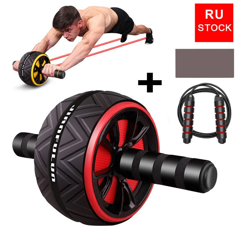 2 в 1 роликовые колеса брюшной набор тренажер для мышц брюшного упражнения пуш-ап