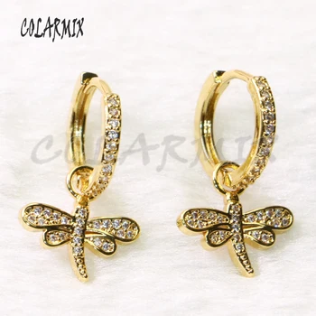 

5 Pairs Drangon fly earrings hook earrings crystal earrings accessories for women 50796