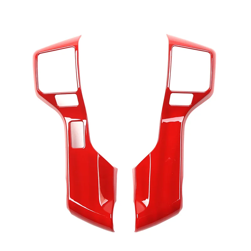 BAWA Interior Mouldings Car Steering Wheel Decoration Cover Stickers Trim Accessories For Toyota 4Runner 2010 - Название цвета: Red