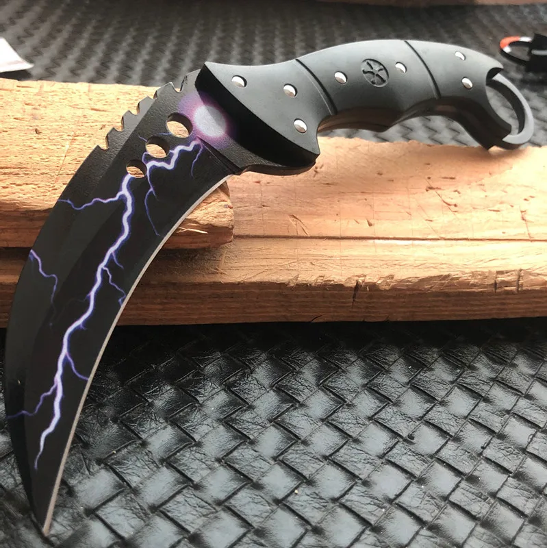Сверхмощный Skinner Hawkbill CSGO KARAMBIT тактический нож 5 цветов для охоты на открытом воздухе и выживания с фиксированным лезвием Ножи