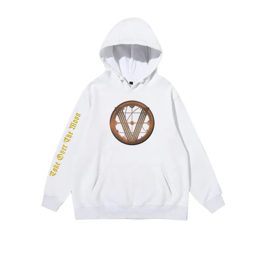 Белый Kpo NCT Wayv, новинка, Albump, хлопковый пуловер, толстовка, KUN TEN, модная толстовка с капюшоном, зимняя флисовая верхняя одежда - Цвет: Белый