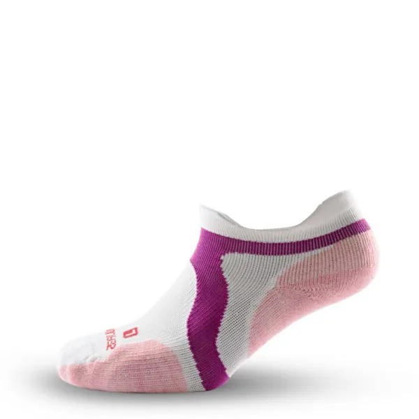 1 pair white pink Носки для бега с низким вырезом, спортивные носки до лодыжки ZEALWOOD, теннисные носки, 1/3 пар - Color: 1 pair white pink