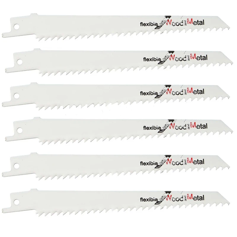 DWZ 1/2" Shank S611DF 150mm Reciprocating Saw Blades For Dewalt Bosch Makita