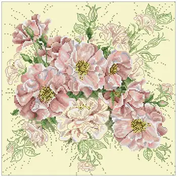 

Garden roses patterns Counted Cross Stitch 11CT 14CT 18CT DIY wholesale Chinese Cross Stitch Kits Embroidery Needlework Sets