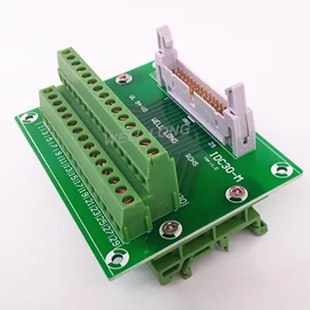 

IDC30 2x15 Pins 0.1" Male Header Breakout Board, Terminal Block, Connector.