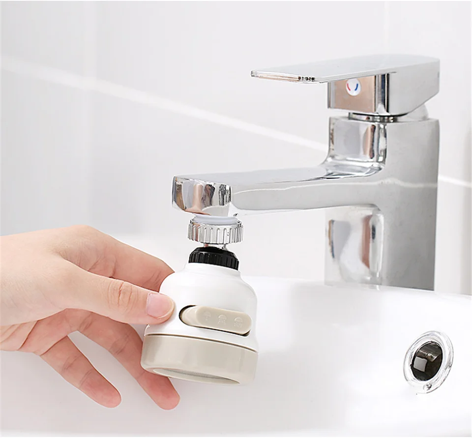 360 Degree Rotation Faucet Booster Shower Head Kitchen Shower Tap Head