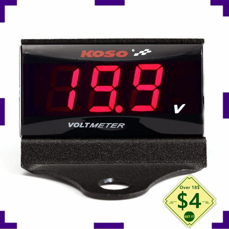 Voltmetro Digitale Moto Mini Led Voltmetro Digitale Misuratore Di Tensione Strumenti Calibro Per Tmax 530 Xmax 300 Y15Zr Lc135