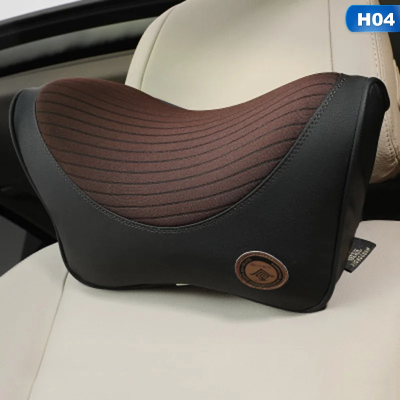 Подголовник автомобиля подушка для сиденья стул в авто пены памяти хлопок ткань для диванных подушек мягкая голова отдых путешествия офис поддержка