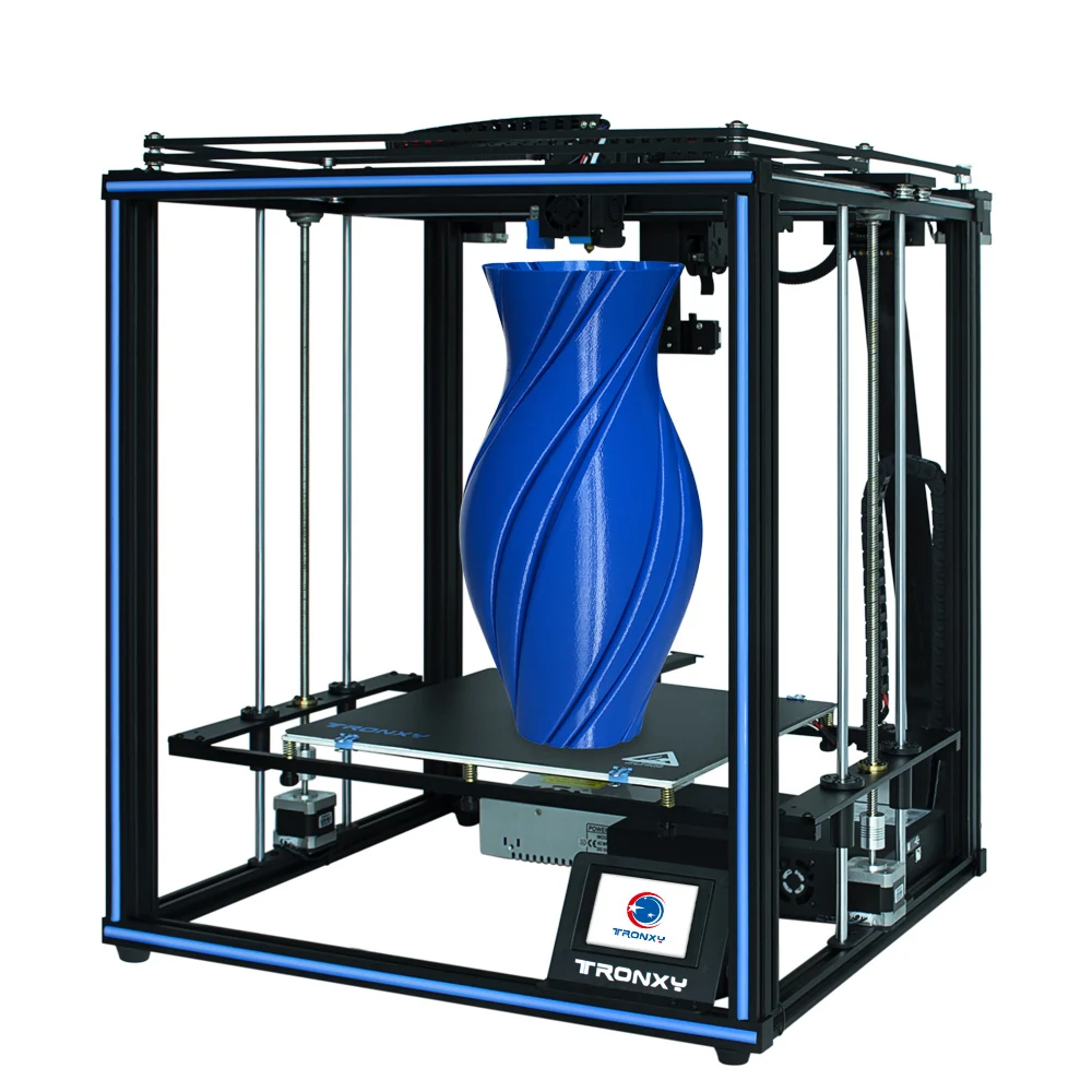Koop Tronxy Nieuwste Upgraded X5SA PRO 3D Printer CoreXY DIY OSG Dubbele As Externe Geleiderail en Titan Extruder Flexibele Materiaal