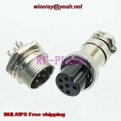 DHL/EMS 100 шт. Авиационная вилка M16 16 мм 6pin штекер для панели шасси Metal-A6