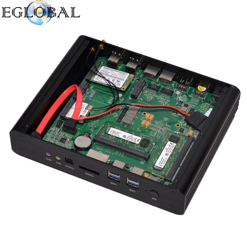 Eglobal Windows мини ПК intel core i7 5500U I7 4650U barebone система безвентиляторный мини компьютер HD графика 5000 беспроводной