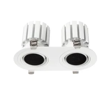 Температура естественного цвета. 90Ra светодиодный двойной мягкий свет Регулируемый прожектор 25Wx2 с эллипсовой панелью