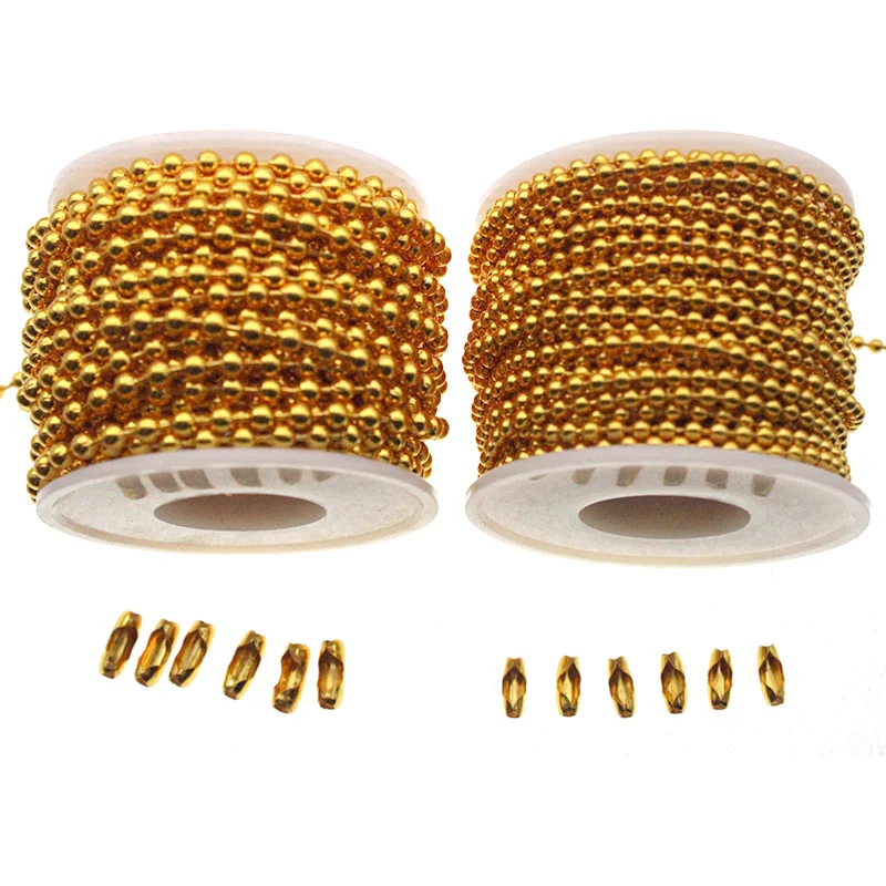 3mlot24mm32mmBeadedBallStainlessSteelGoldBulkBallBead