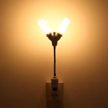 

E27 to 2E27 LED Light Base Splitter Holder Socket Studio Bulb Lamp Adapter