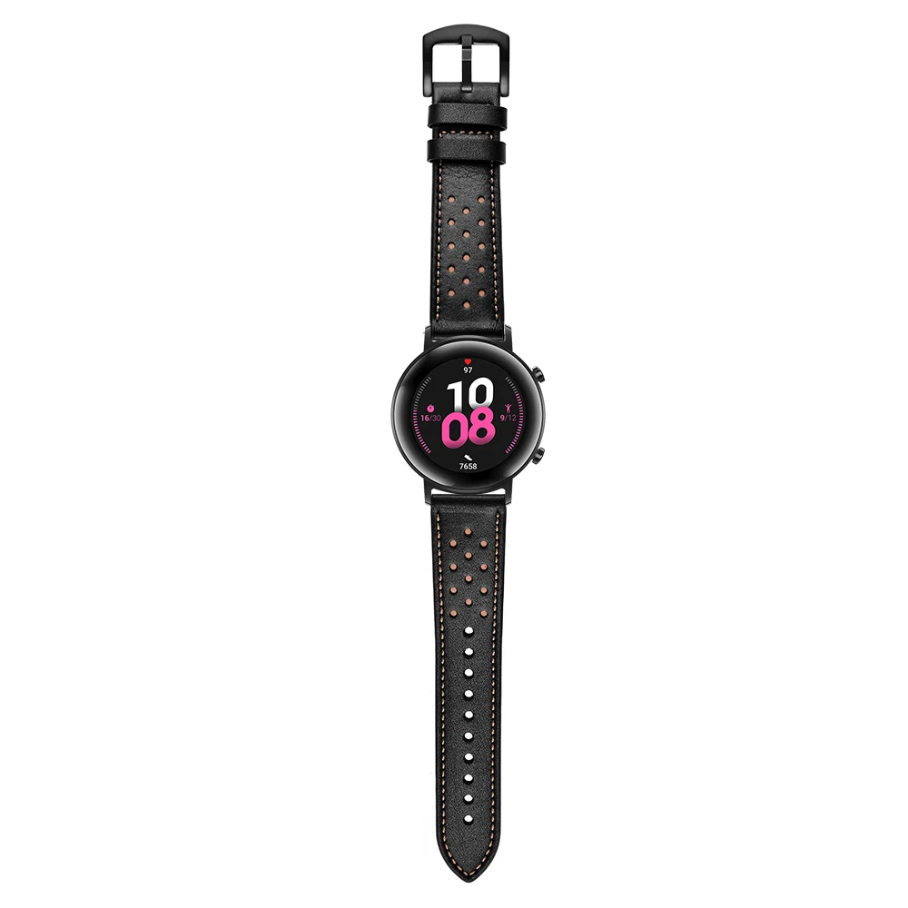 Кожаный ремешок для часов HUAWEI GT 2 46 мм ремешок для HONOR Magic/MagicWatch 2 Сменные аксессуары