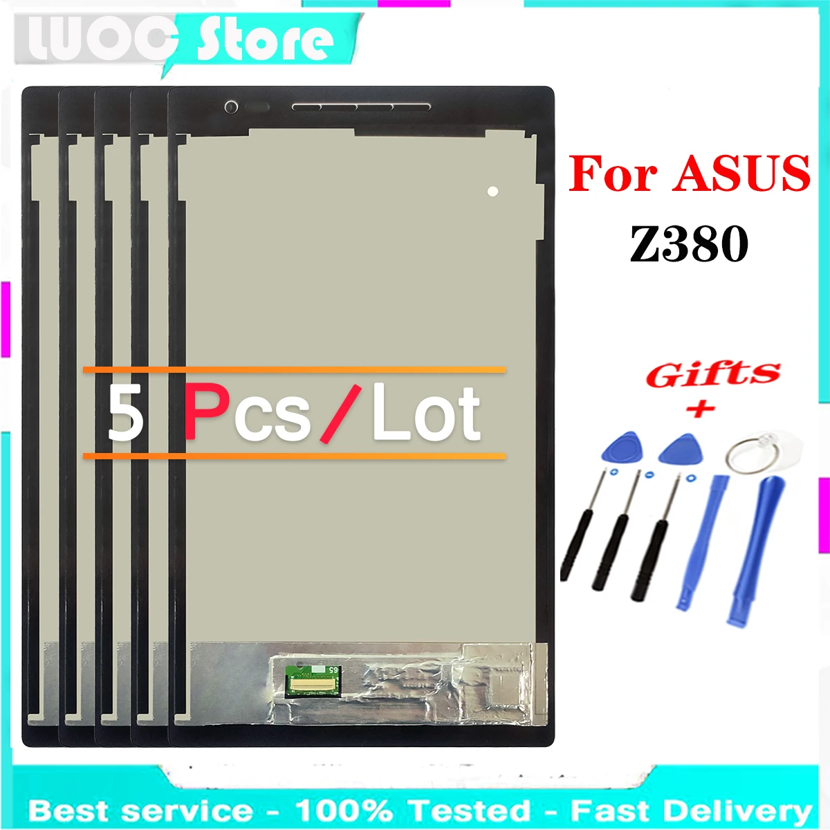5 шт. супер ЖК-дисплей для Asus Z380 Z380KL Z380M Z380C Z380CA сенсорный экран дигитайзер панель в