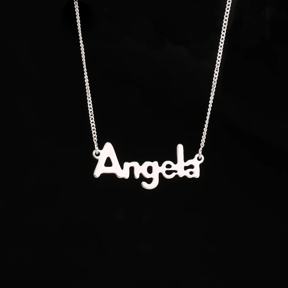 Оптовая цена Прямая поставка ожерелье с подвеской в виде буквы для девочек