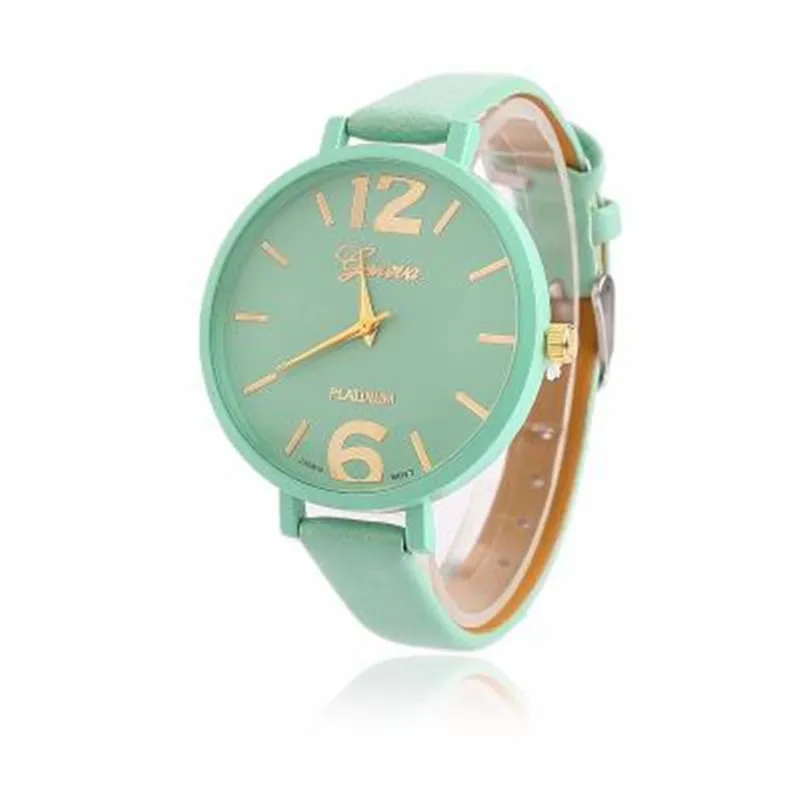 Feitong Новый Женева 2018 модные женские часы ЖЕНСКИЕ НАРЯДНЫЕ кварцевые relojes mujer PU